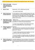 FCCS (Fundamentals of Critical Care Support) Exam with Answers