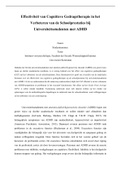 Literatuurreview blok 2.7 Academische schrijfvaardigheden II