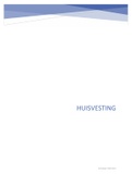 Volledige samenvatting Huisvesting- incl aanduiding belangrijke examenbegrippen - 3e bachelor diergeneeskunde UAntwerpen