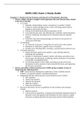 NURS 3381 Exam 1 Study Guide