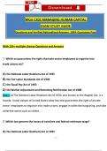 WGU C202 Study Guide Managing Human Capital Exam (2024 / 2025) Actual Questions with Verified Rationalized Answers, 100% Guarantee Pass Score