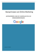 Alle antwoorden Google Digitale Werkplaats (maart  2024) basisprincipes van online marketing