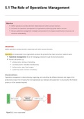 IB Business - Topic 5 (Operations Management) Full Notes