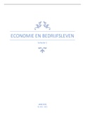 Samenvatting Economie en bedrijfsleven (Ilse Scheerlink)