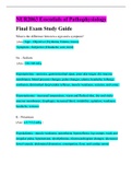 NUR2063/NUR2063 Essentials of Pathophysiology Final Exam Study Guide (Latest Updated)