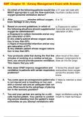 EMT Chapter 10 - Airway Management Exam with Answers