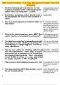 EMT AAOS Chapter 10 Airway Management Exam Test with Answers