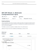 NR 509 Week 2,, week 3 ,and week 4  Midweek Comprehension Quiz( ALL COMBINED)