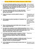  Airway EXAM with Verified Answers 100% Pass