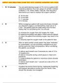 AIRWAY AND BREATHING EXAM TEST WITH VERIFIED ANSWERS 100% PASS