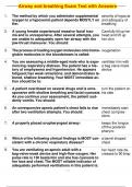  Airway and breathing Exam Test with Answers