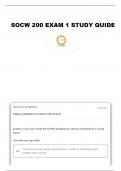 SOCW 200 Exam 1 Study Guide