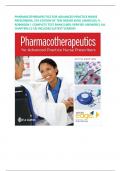 PHARMACOTHERAPEUTICS FOR ADVANCED PRACTICE NURSE PRESCRIBERS, 5TH EDITION BY TERI MOSER WOO |MARYLOU V. ROBINSON | COMPLETE TEST BANK|100% VERIFIED ANSWERS| ALL CHAPTERS (1-55) INCLEDED|LATEST VERSION