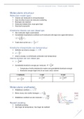 samenvatting fysica miv wiskunde: moleculaire structuren