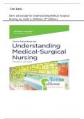 Test Bank for  Davis Advantage for Understanding medical surgical Nursing 7th Edition ( Williams hopper,2024) All Chapters 1-57|| Newest Edition