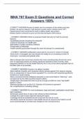 MHA 707 Exam D Questions and Correct Answers 100%