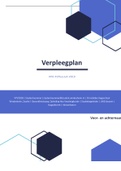 Verpleegplan PLP-basis leerjaar 2 stage