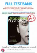 Test Bank for Abnormal Psychology An Integrative Approach 8th Edition By David H. Barlow