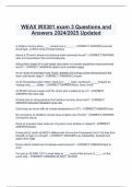 WEAX WX301 exam 3 Questions and Answers 2024/2025 Updated