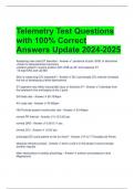 Telemetry Test Questions with 100% Correct Answers Update 2024-2025 