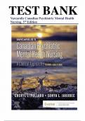 Test Bank For Varcarolis Canadian Psychiatric Mental Health Nursing, 3rd Edition (Pollard, 2023), Chapter , All Chapters with Answers and Rationals