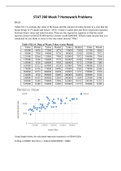  STAT 200; Week 7 Homework Problems