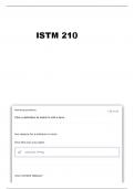    ISTM 210 EXAM 4 QUESTIONS AND ANSWERS