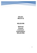 NCLEX-RN.515 TEST BANK WITH ALL THE ANSWERS AND RATIONALE(LATEST UPDATE 2022) PERFECT EXAM PREPARATION SET.