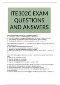 ITE302C EXAM QUESTIONS AND ANSWERS