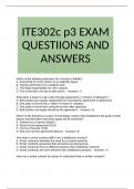 ITE302c p3 EXAM QUESTIIONS AND ANSWERS