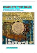 COMPLETE TEST BANK: Essential Cell Biology 4th Edition By Bruce Alberts (Author) Latest Update.