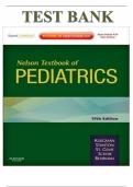 Test Bank for Nelson Textbook of Pediatrics 19th Edition by Robert M. Kliegman