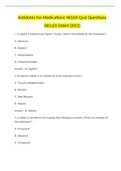 Antidotes for Medications NCLEX Quiz Questions (NCLEX EXAM 2022)