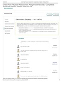   Chest Pain Physical Assessment Assignment Results | Completed Advanced Health Assessment - Chamberlain, NR509-October-2018