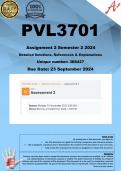 PVL3701 Assignment 2 (COMPLETE ANSWERS) Semester 2 2024 (388427) - DUE 23 September 2024