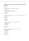 OpenStax Microbiology Test Bank- Chapter 7: Microbial Biochemistry