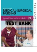  TEST BANK FOR Introductory Medical-Surgical Nursin 