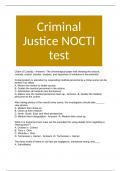 Criminal Justice NOCTI test