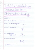 Algemene scheikunde - VSERP theorie/Zouten + Metalen/Coördinatieve binding (samenvatting)