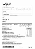 2024 AQA AS-LEVEL PHYSICS PAPER 2