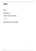 ocr AS Level Chemistry A (H032-02) Mark Scheme June 2024.