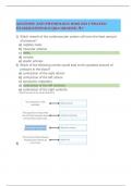 ANATOMY AND PHYSIOLOGY BIOS 255 UPDATED  EXAM|RATIONALE Q&A GRADED A+