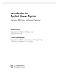 Introduction to Applied Linear Algebra