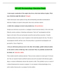 NR602 Final Exam (2 Versions), NR602 Final Exam Study Guide (2 Versions), NR602 Midterm Exam, NR602 Midterm Exam Study Guide, NR602 Final Exam- Question Bank, NR602 Dermatology Question Bank (Latest-2022): Chamberlain College of Nursing