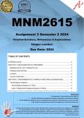 MNM2615 Assignment 3 PORTFOLIO (COMPLETE ANSWERS) Semester 2 2024