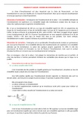 Fiche de synthèse de cours sur "Finance et valeur, choisir ses investissements" en Corporate Finance à HEC Paris