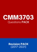 CMM3703 - Exam Questions PACK (2017-2021)