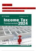 TEST BANK for Income Tax Fundamentals 2024, 42nd Edition by Gerald Whittenburg; ISBN: 9780357900932, All 12 Chapters Covered, Verified Latest Edition