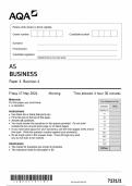 AQA AS BUSINESS Paper 1 Business 1  7131-1-QP-Business-AS-17May24