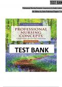 TEST BANK For Professional Nursing Concepts: Competencies for Quality Leadership 5th Edition by Anita Finkelman, ISBN: 9781284230888, All 14 Chapters Covered, Verified Latest Edition